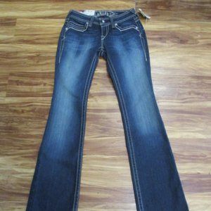 Ariat Ruby Runaway Flap Low rise Jeans NWT 25